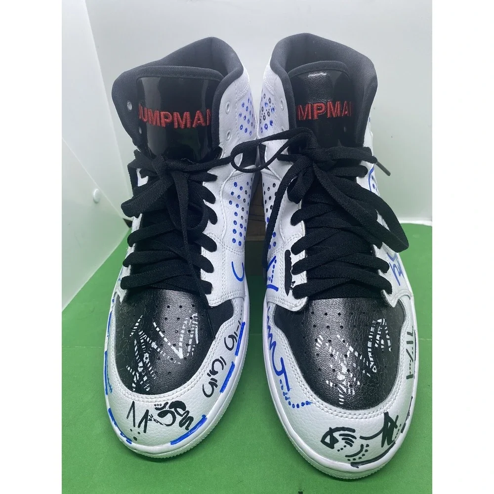Jordan Access White Black Athletic Sneaker AR3762-101 Mens Size 11